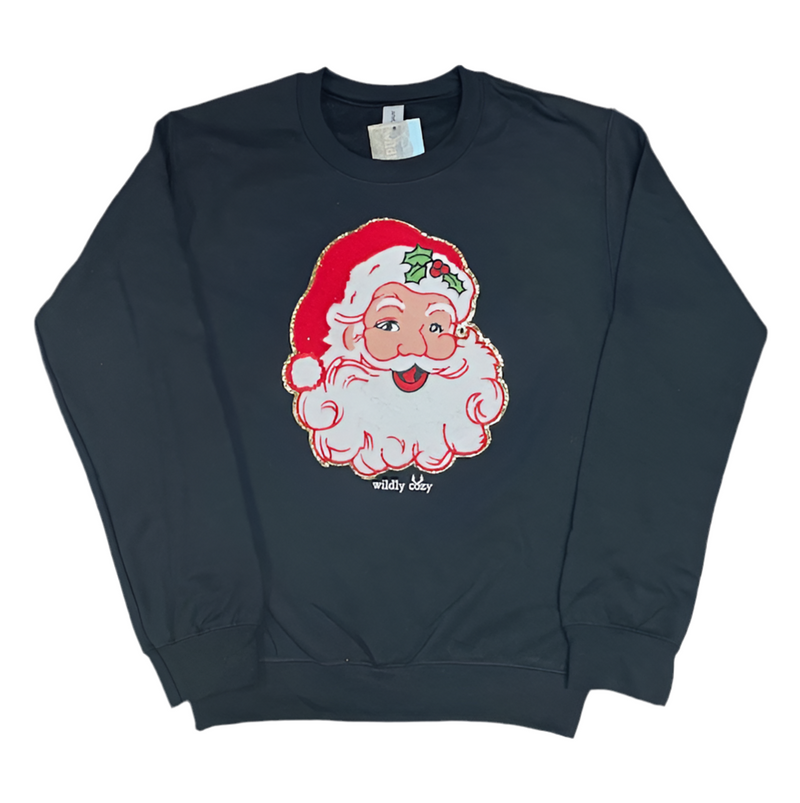 Santa Patch Sweatshirt Black