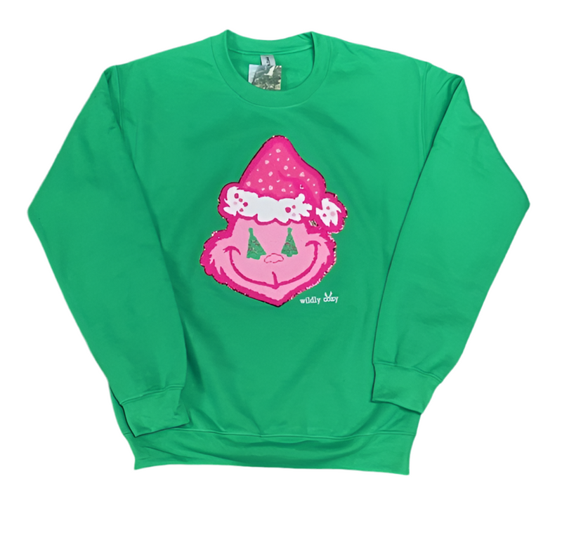 Grinch Patch Sweatshirt Green