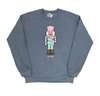 Nutcracker Girlie Patch Sweatshirt Heather Denim