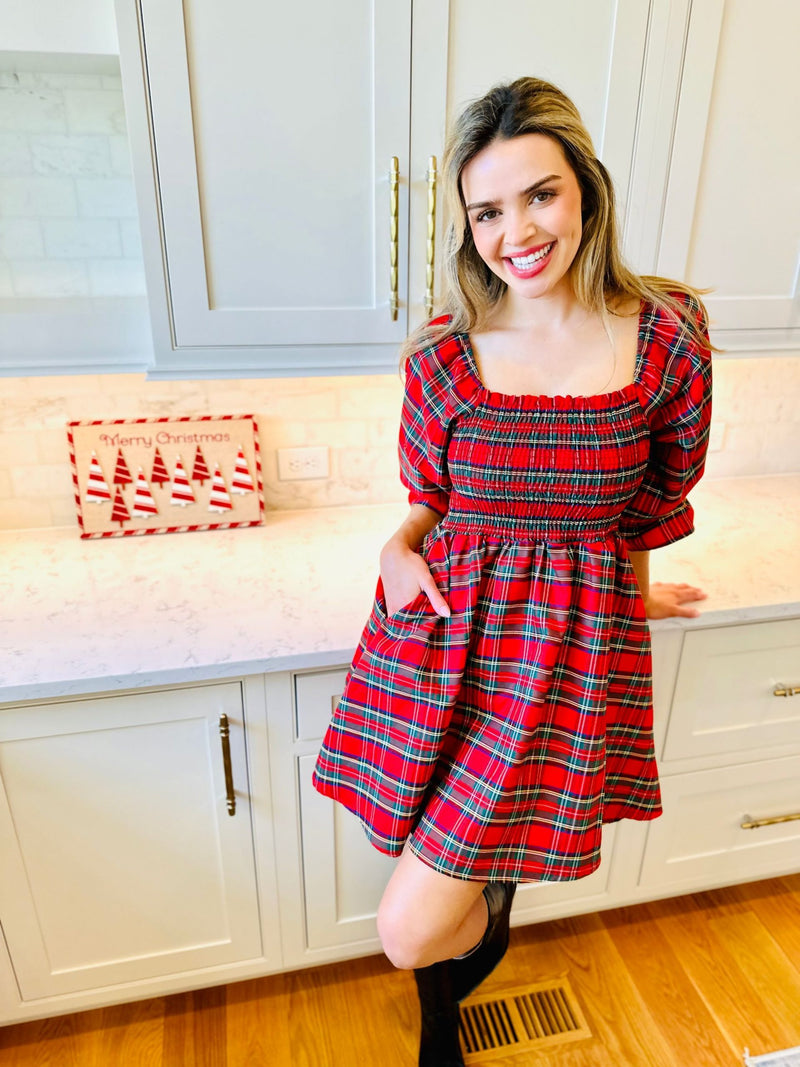 Holiday Plaid Dress