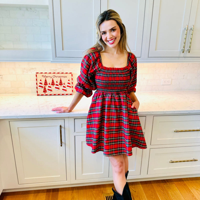 Holiday Plaid Dress