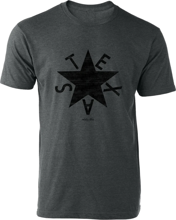 Texas Zavala Tee Heather Charcoal