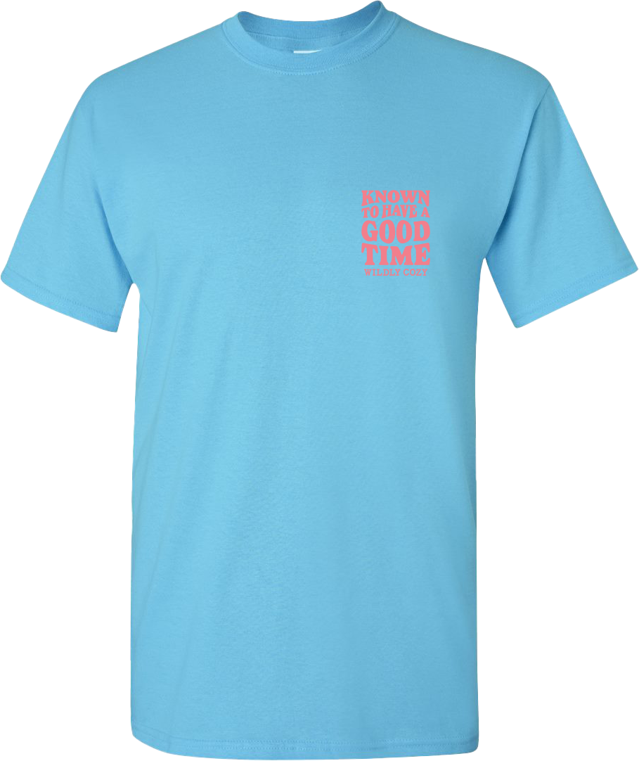 Known To Have A Good Time Tee Sky Blue