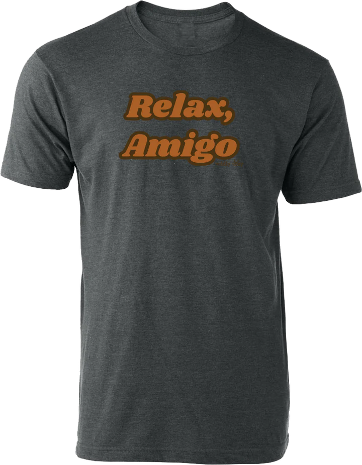 Relax Amigo Tee Heather Charcoal